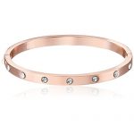 kate spade凯特丝蓓 new york 镶钻石铰链透明/玫瑰金手镯 3色