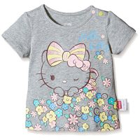 Hello Kitty凯蒂猫 女童 针织圆领短袖T恤 KXK6M1KTKG1093XA
