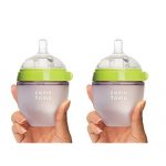 Comotomo可么多么 硅胶软性奶瓶 绿色5 Ounces (150ml) 两只装(美国进口 香港直邮)