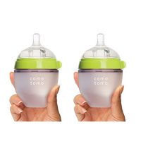 Comotomo可么多么 硅胶软性奶瓶 绿色5 Ounces (150ml) 两只装(美国进口 香港直邮)