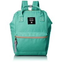 anello 聚酯帆布 金属拉链迷你双肩包 AT-B0197B EGR (翡翠绿)