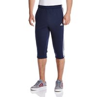 adidas阿迪达斯 男式 运动型格 七分裤 ESS 3S 3/4 P FT 休闲短裤 两色可选