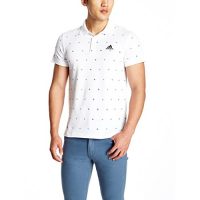 adidas阿迪达斯 男式 运动型格 POLO衫 TP POLO AOP SM