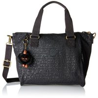 Kipling凯浦林 女式 amiel 手提包 Black (Black Scarlet Emb) 27x24.5x14.5 cm (B x H x T)