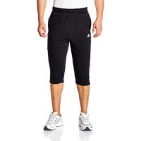 adidas阿迪达斯 男式 运动型格 七分裤 ESS 3S 3/4 P FT