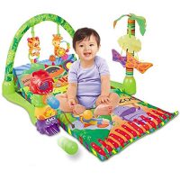 FERSOAR F烽索 BabyGift系列 欢乐成长之音乐健身器 新款婴儿早教健身架森林游戏毯爬行垫 科技玩具3159