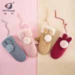 盛琦 萌兔 棉手套女冬可爱韩版卡通 日系加绒加厚保暖学生情侣骑行 多色可选