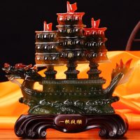 祥泰家 一帆风顺摆件龙船 客厅开业乔迁礼品办公室桌家居家装饰品