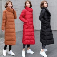 Msumpar月夏芭藜 2017冬季外套韩版中长款过膝棉服女加厚学生棉衣通勤大码新品棉袄 多色可选