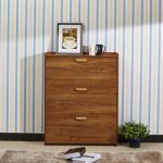 昕诺达 实木色翻斗鞋柜简易简约现代超薄玄关门厅储物隔断门口鞋架经济型