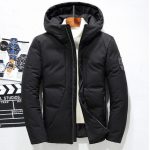 赛智 男士羽绒服男加厚短款2017冬季新款白鸭绒修身款连帽青年外套 多色可选