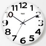 Maidin麦丁 北欧现代无边框钟表客厅无边挂钟静音简约卧室玻璃钟万年历H030 多款可选