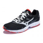 Mizuno美津浓 缓冲透气跑步鞋运动鞋男 SPARK K1GR160373 黑/银/红