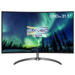 PHILIPS飞利浦 31.5英寸 1800R曲面屏 2K/QHD 广色域技术 电脑液晶显示器328E8FJSB