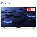 KKTV U50F1 50英寸4K超高清36核HDR 腾讯视频人工智能语音液晶平板电视机（黑色+银色）